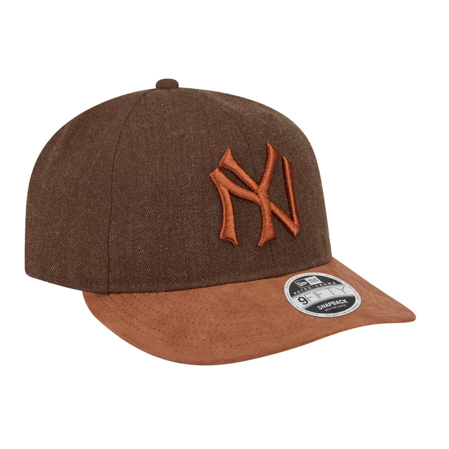 Accessories New Era | New York Yankees Mlb Two Tone Brown Retro Crown 9Fifty Strapback Cap