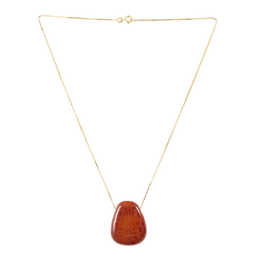 Accessories FASHASH | Rumi Fire Agate, Gold