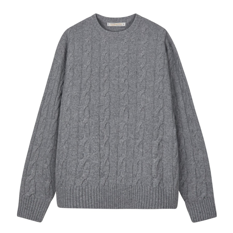 Herre Frizmworks | Wool Cable Relax Knit