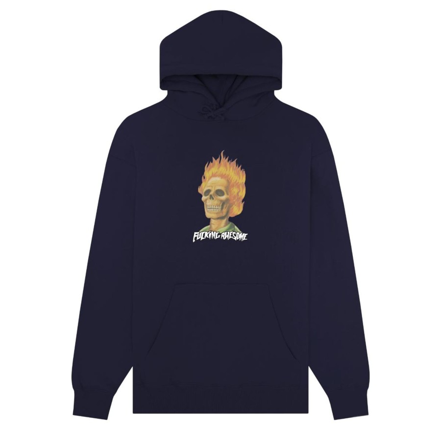 Herre Fucking Awesome | Flame Skull Hoodie