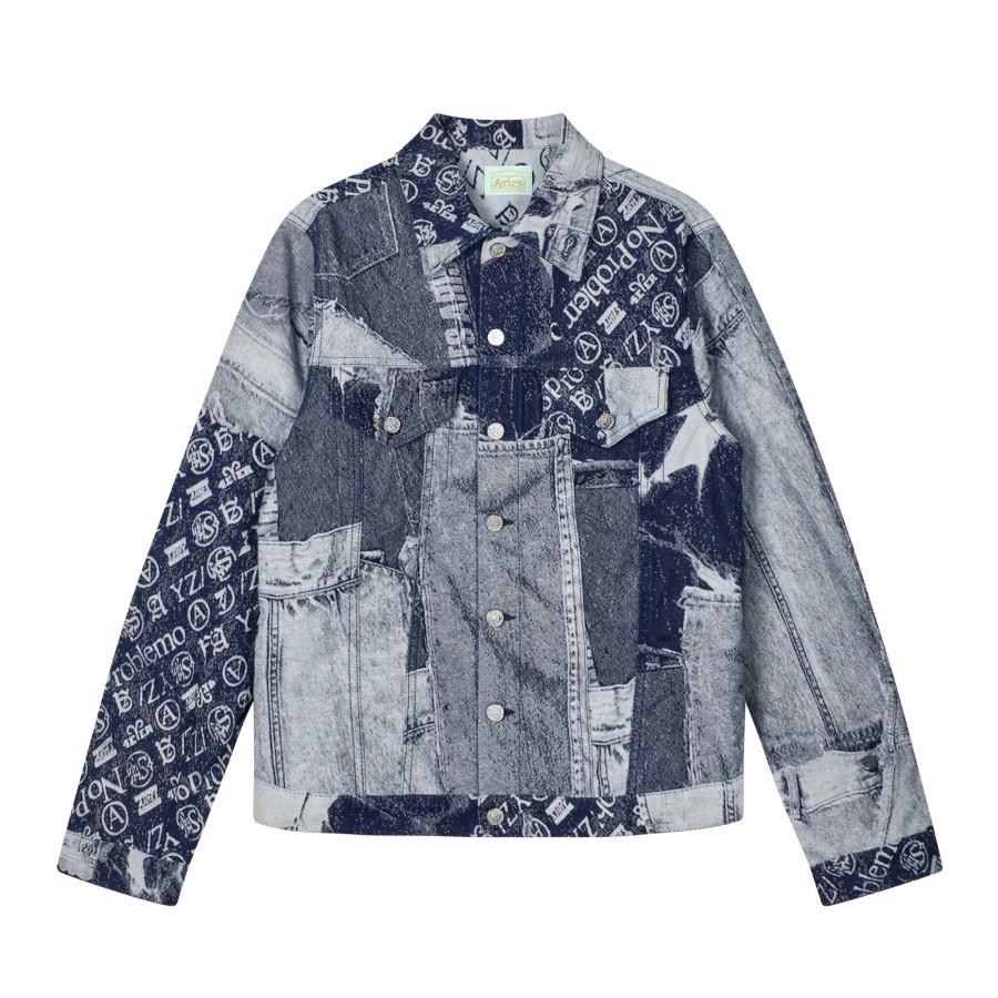 Dame Aries | Patchwork Jacquard Trucker Jacket