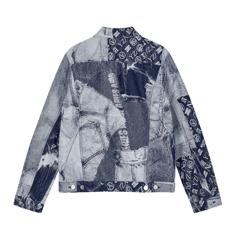 Dame Aries | Patchwork Jacquard Trucker Jacket