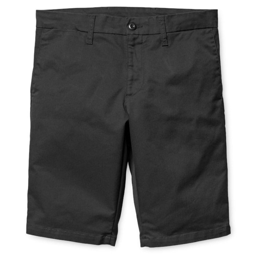 Herre Carhartt WIP | Sid Short Black Rinsed