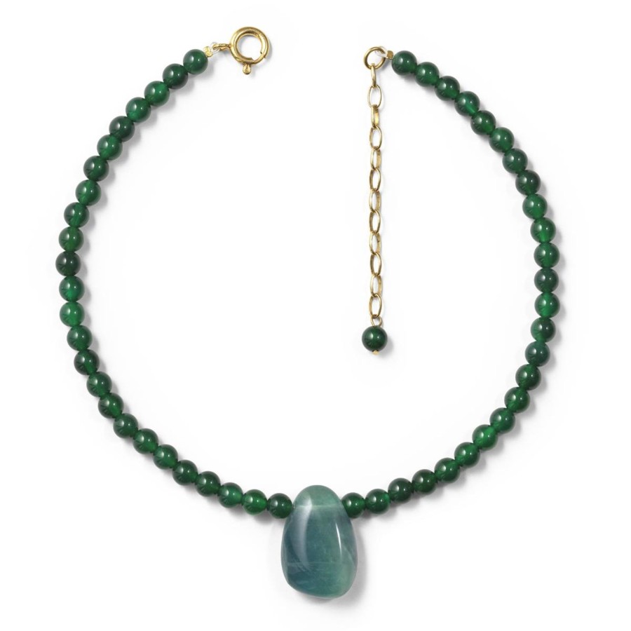 Accessories FASHASH | Piece Unique Blue Flourite / Jade