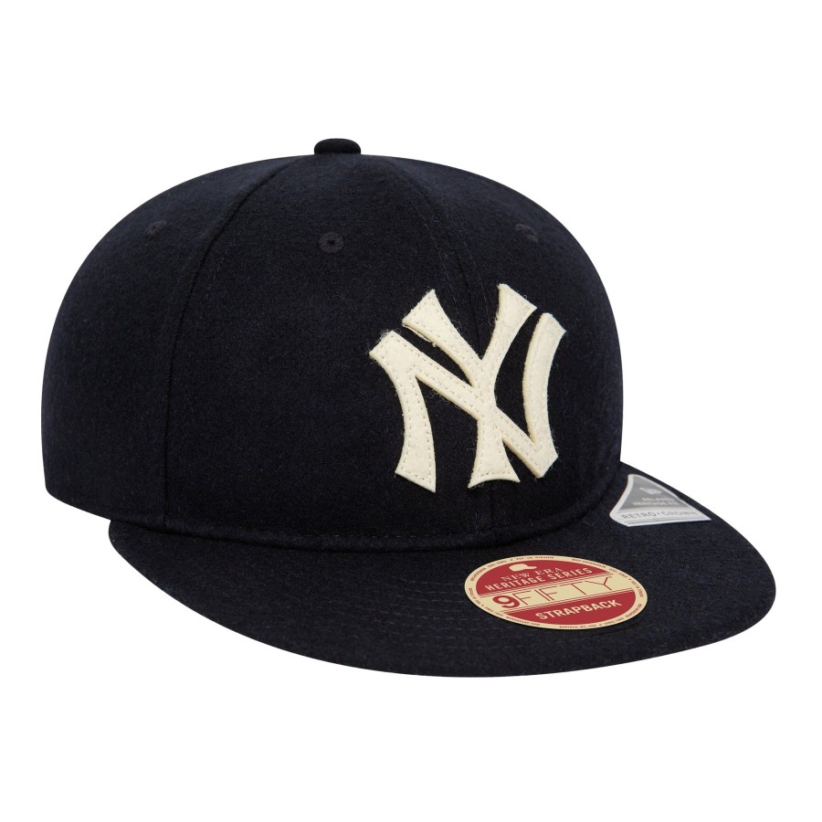 Accessories New Era | New York Yankees Heritage Series Navy Retro Crown 9Fifty Strapback Cap