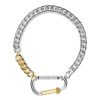 Accessories Aries | Column Carabiner Silver Necklace