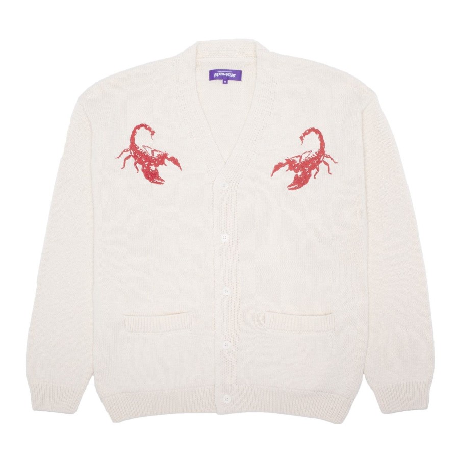 Herre Fucking Awesome | Embroidered Scorpion Cardigan