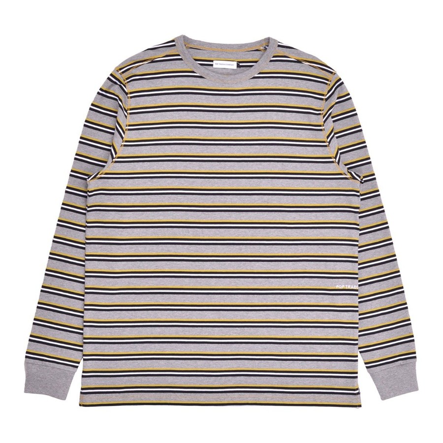 Herre Pop Trading Company | Striped Longsleeve T-Shirt