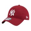 Accessories New Era | New York Yankees League Essential Dark Red 9Twenty Adjustable Cap