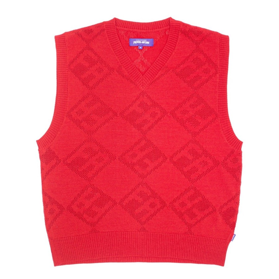 Herre Fucking Awesome | Letter Square Vest Red