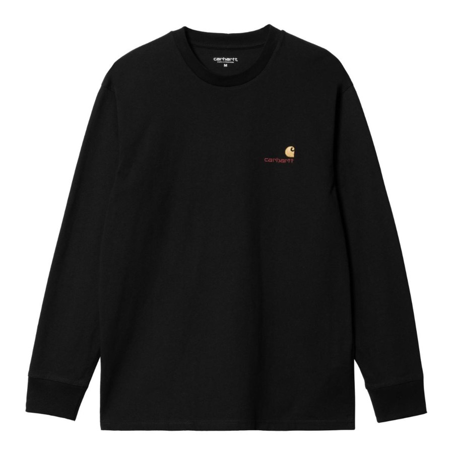 Herre Carhartt WIP | L/S American Script T-Shirt