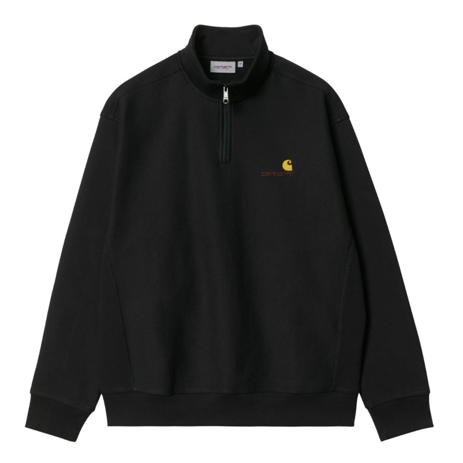 Herre Carhartt WIP | Half Zip American Script Sweat