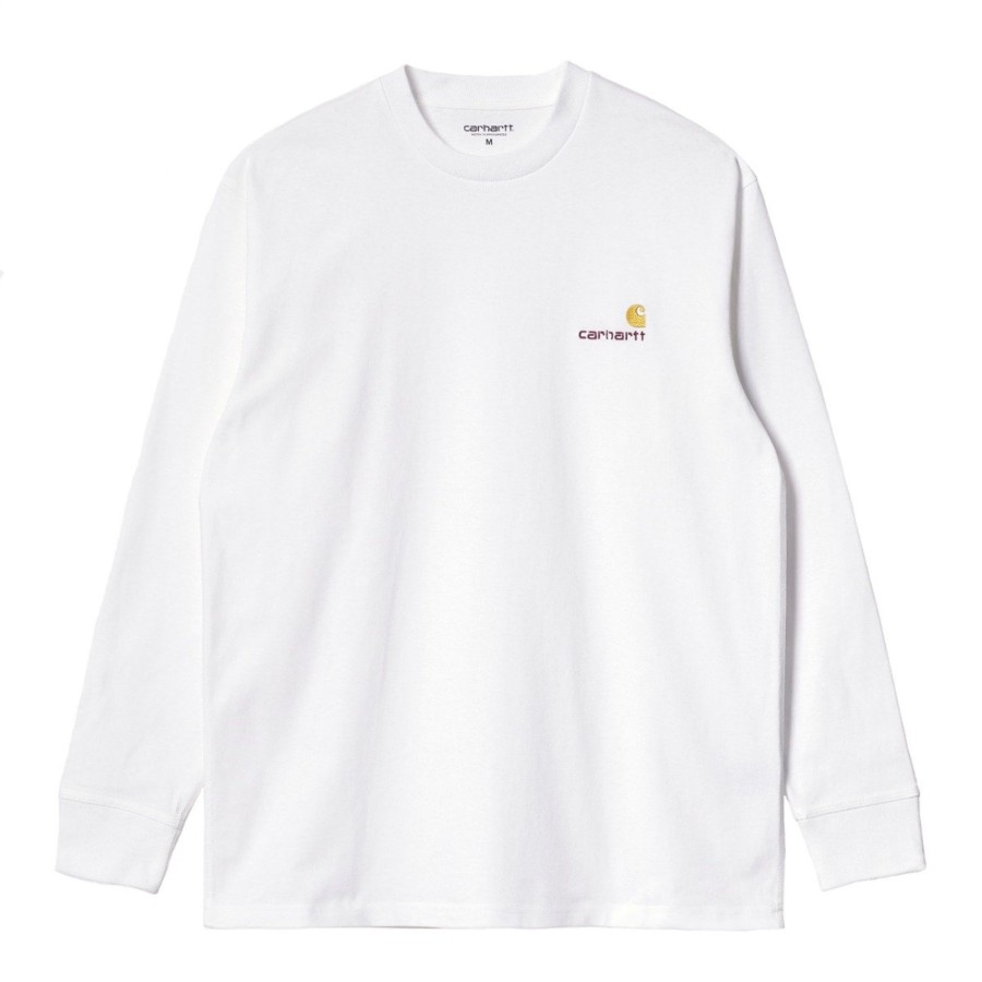 Herre Carhartt WIP | L/S American Script T-Shirt