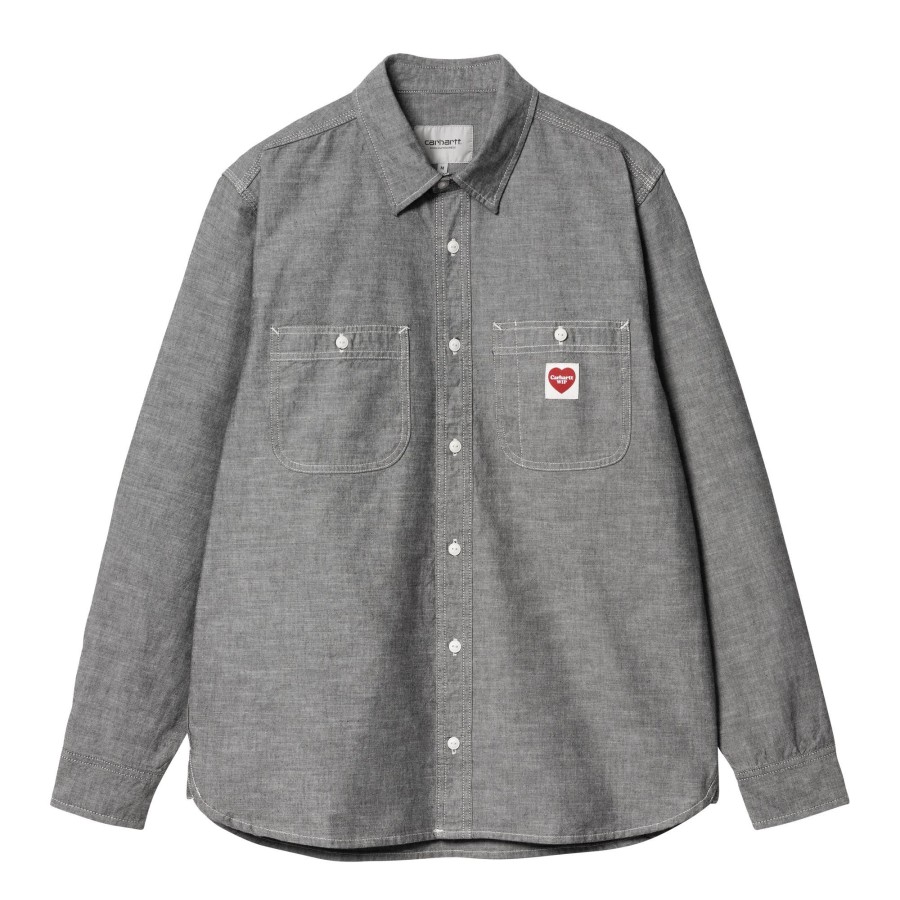 Herre Carhartt WIP | L/S Clink Heart Shirt