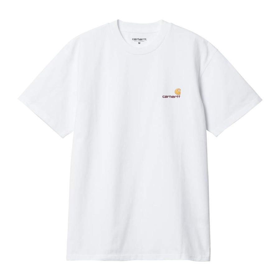 Herre Carhartt WIP | S/S American Script T-Shirt