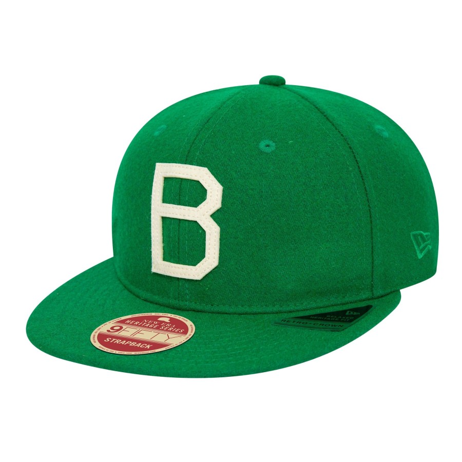 Accessories New Era | Brooklyn Dodgers Heritage Series Green Retro Crown 9Fifty Strapback Cap